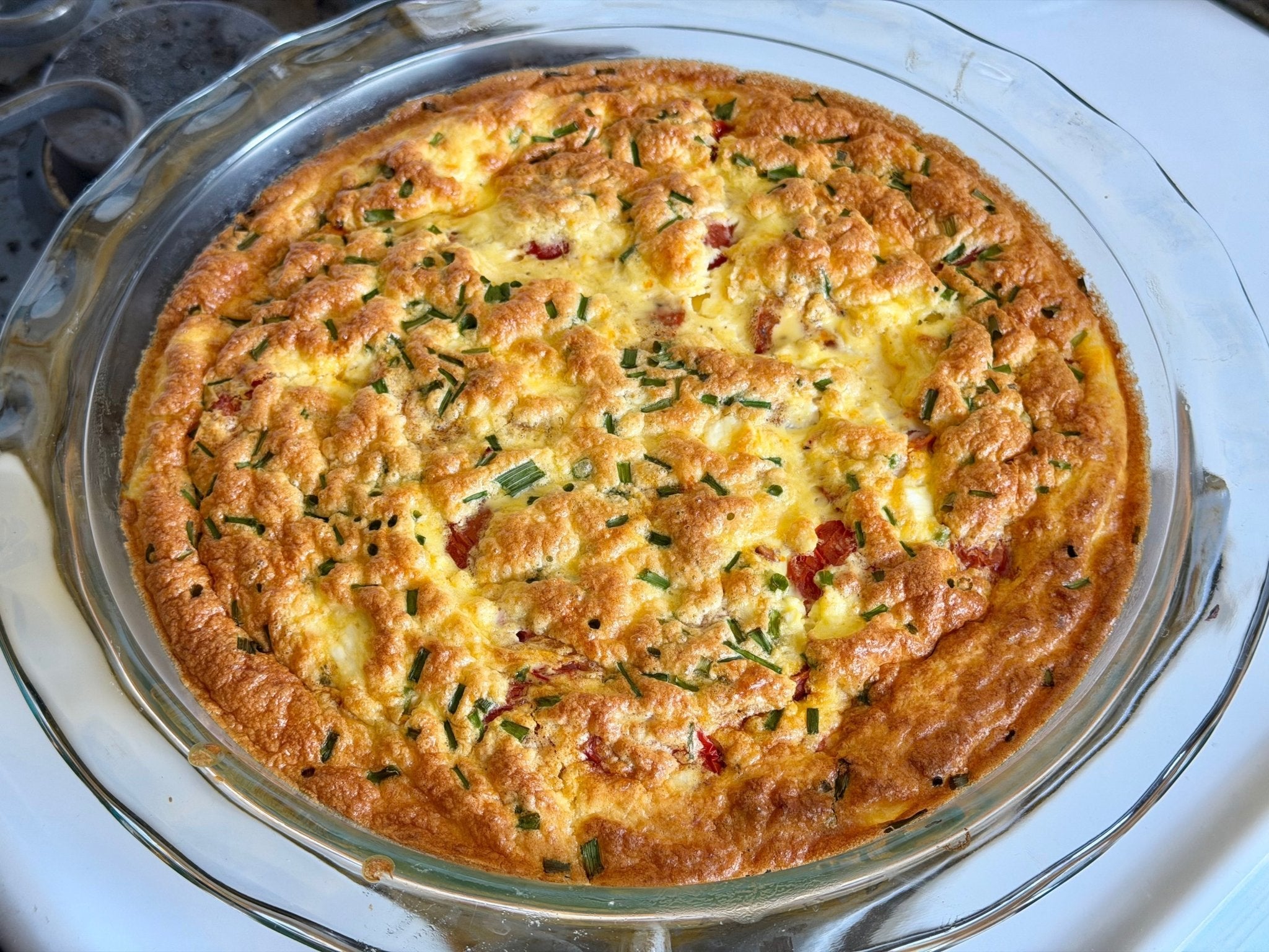 tomato, feta + herb frittata