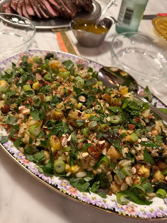 veggie salad with citrus vinaigrette