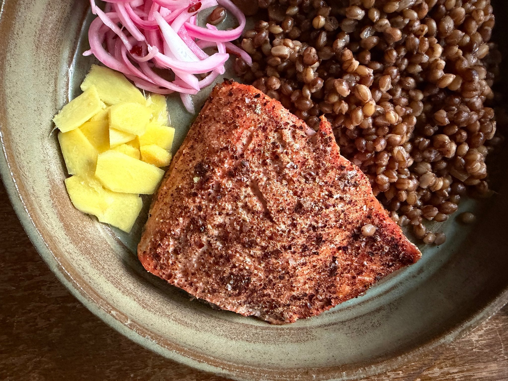spicy umami salmon