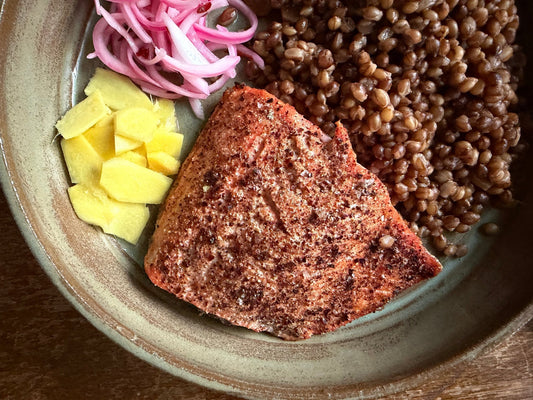 spicy umami salmon