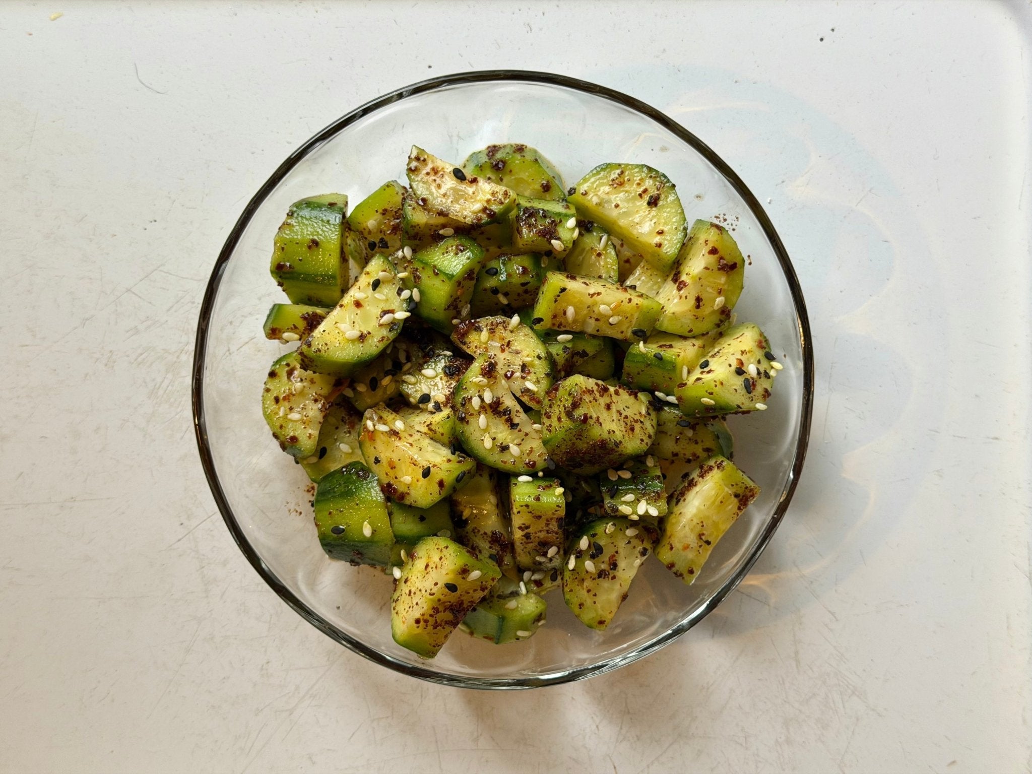 sesame sugo cucumber salad