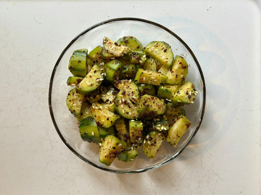 sesame sugo cucumber salad