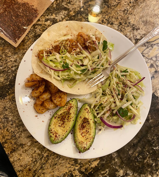 blackened shrimp tacos