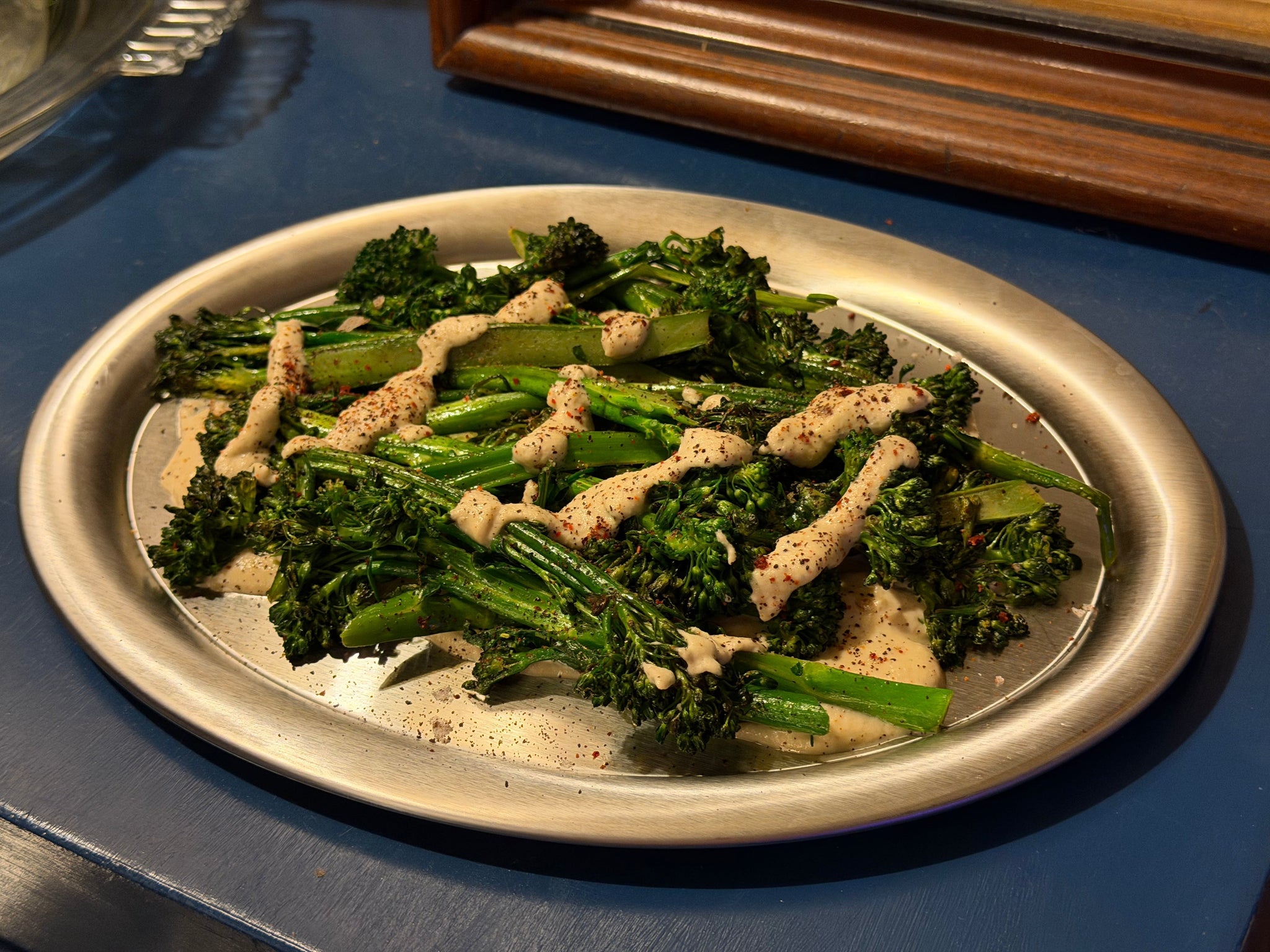 broccolini with quick cashew sauce