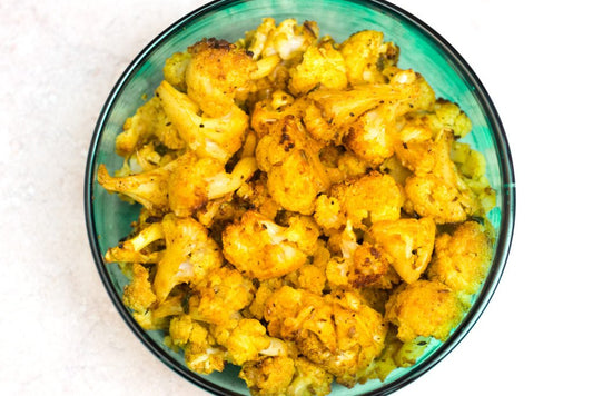 cauliflower, roasted with indian spices