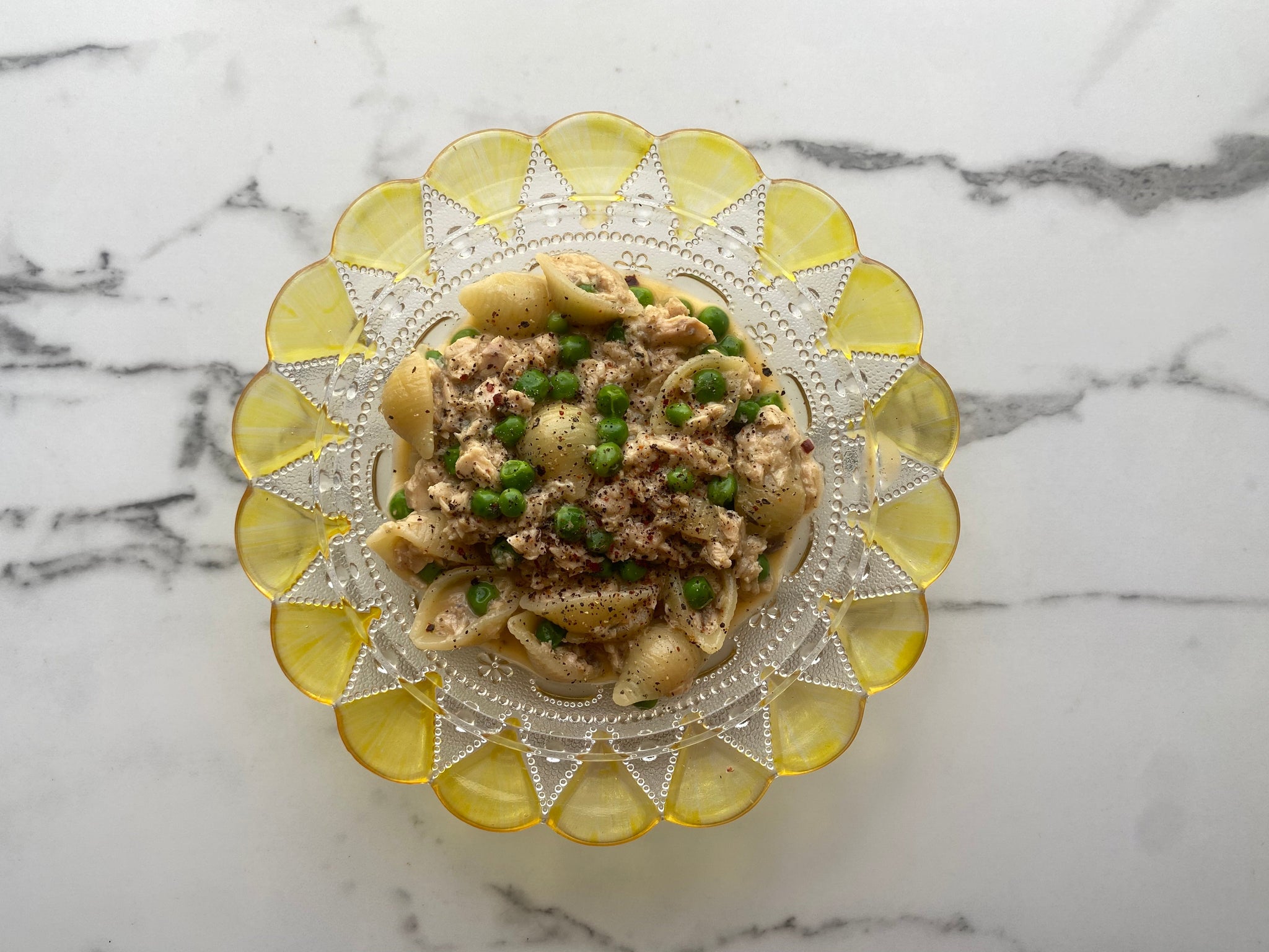 cheesy blackened salmon or tuna pasta (1-pot)