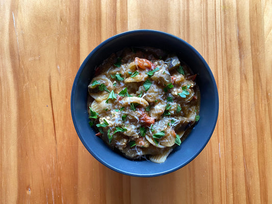 eggplant parmesan 1-pot pasta