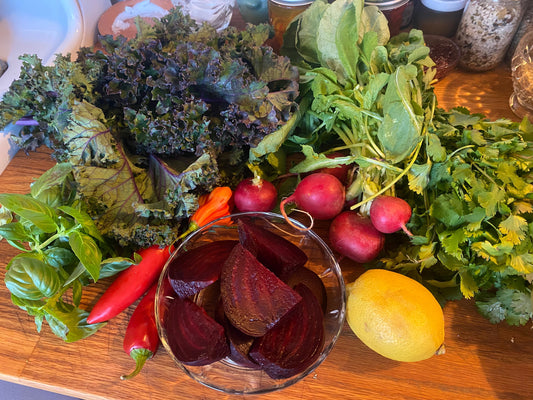 hearty fall harvest salad