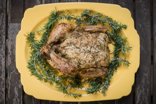 roasted chicken with herbs