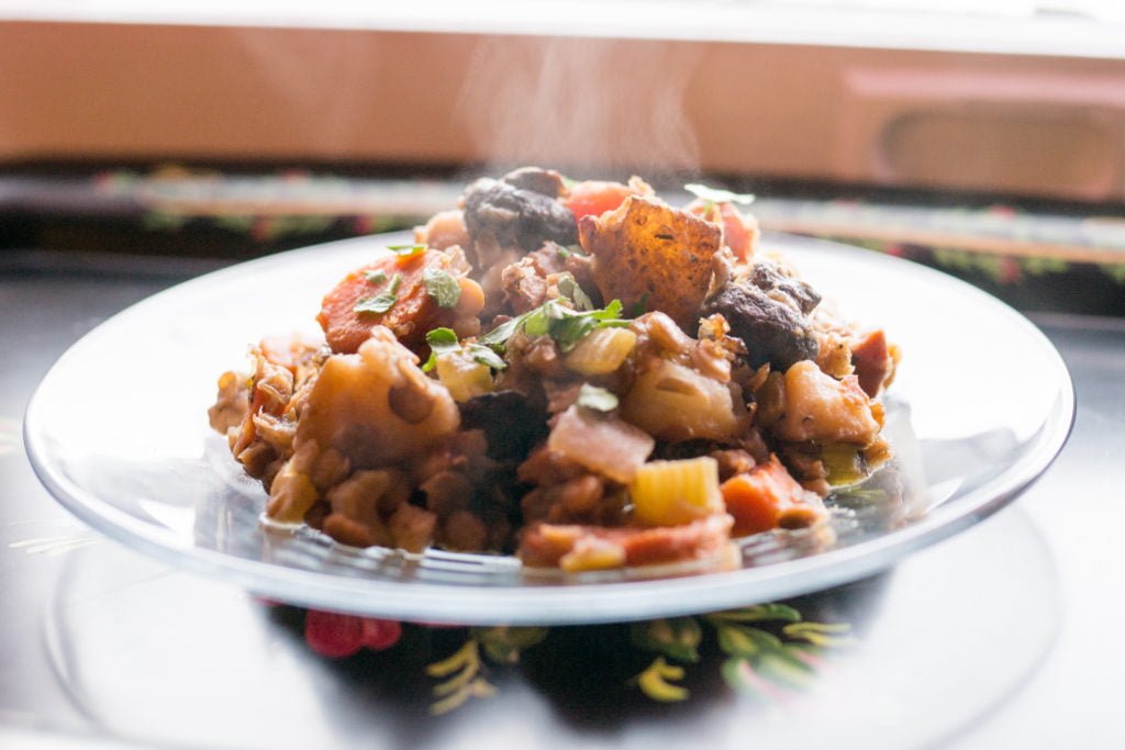 pot roast lentils – vegan pot roast