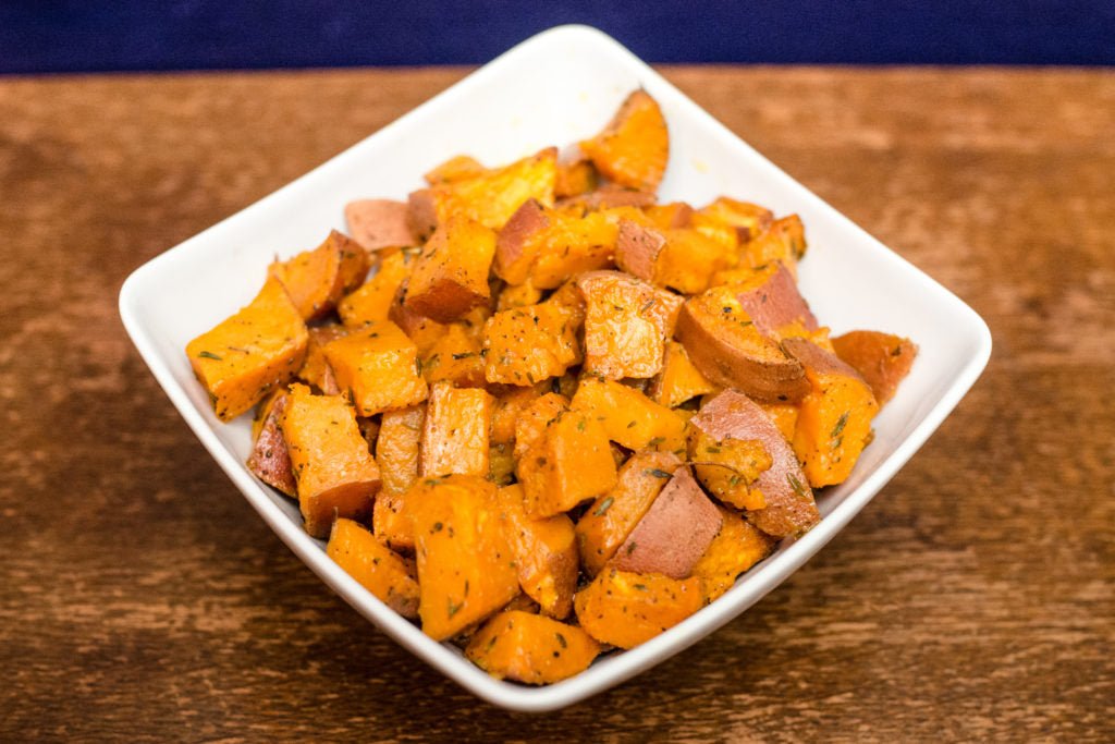 medi mix roasted sweet potatoes