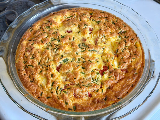 tomato, feta + herb frittata