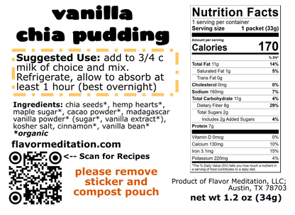 chia pudding - vanilla (3 pk)