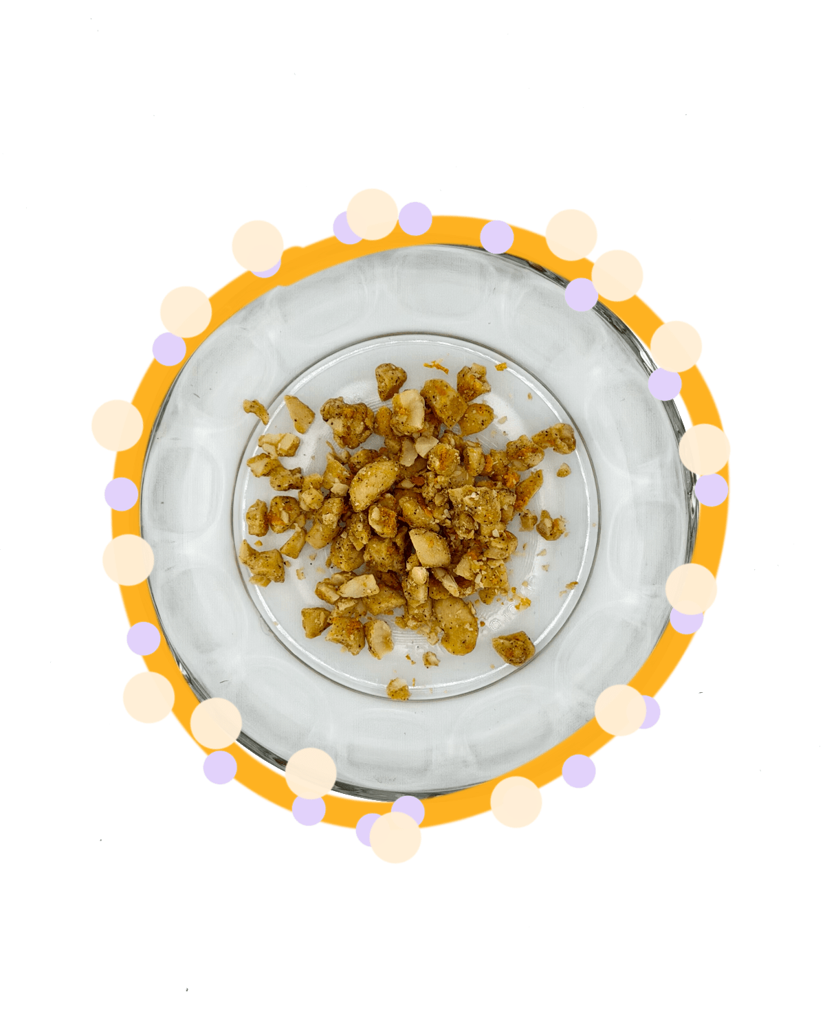 snacking mix - orange vanilla dusted cashews